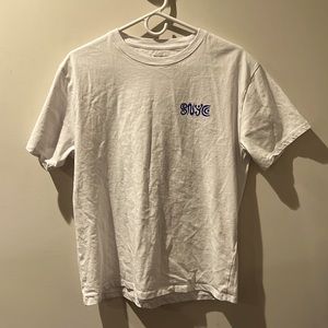 Saturdays NYC 100% Cotton White T-Shirt with blue graphic in Small